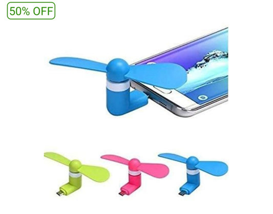 Mini Portable Mobile Fan USB Type Otg